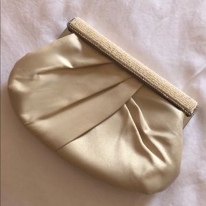 White Satin Clutch
